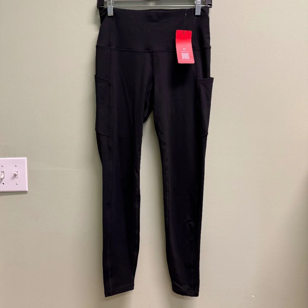 The Gym People Thick High Waist Yoga Pants Tummy Control Workout Yoga Leggings M - Picture 3 of 11